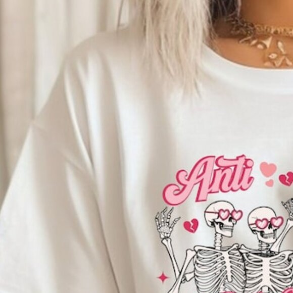 Anti Valentine Club T-Shirt, Valentine Shirt, Valentines Day Shirt - Picture 3 of 4